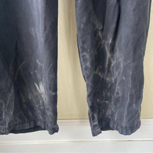 Abercrombie & Fitch black short sleeve v-neck jumpsuit in size L boho grunge - Picture 7 of 7